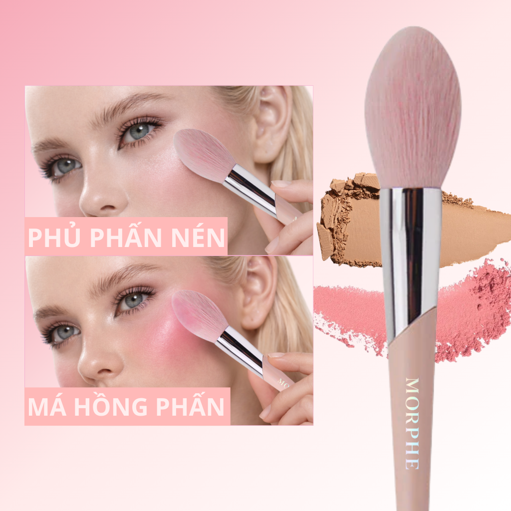 Cọ Trang Điểm Má Hồng Và Phủ Phấn Morphe Blush Brush M108